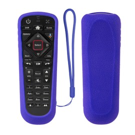Dish Network Silicone Remote Case for Hopper, Shockproof Washable Skin-Friendly Anti-Lost Cover with Loop (Blue)