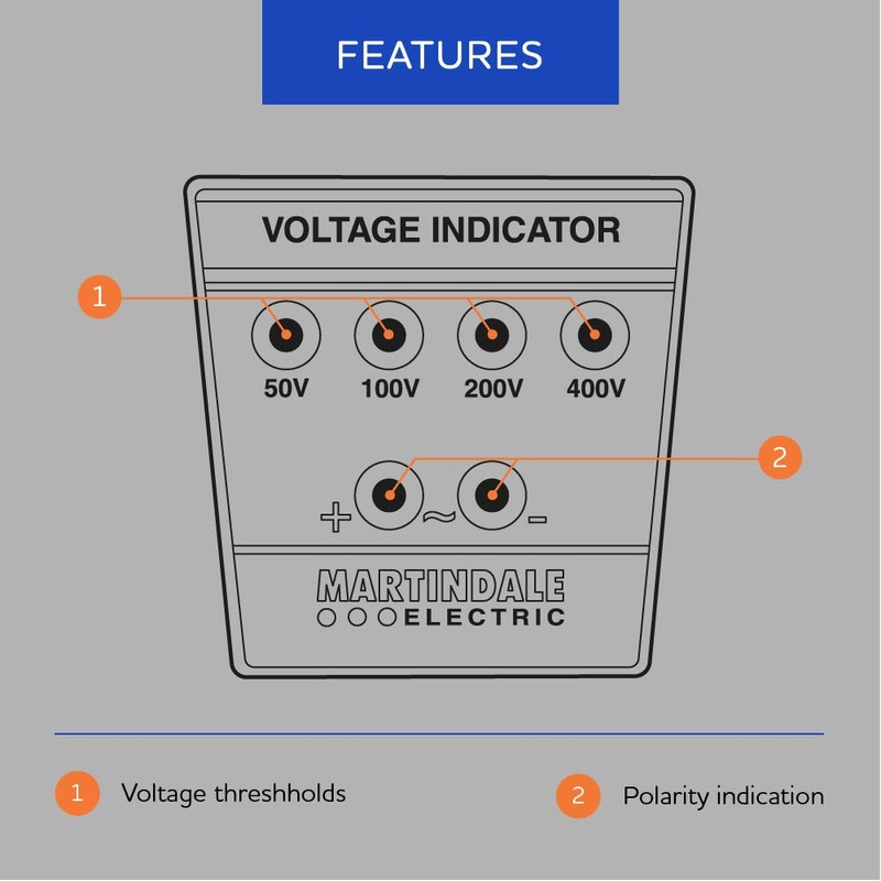 Martindale VI13800 Safety Voltage Indicator, Yellow