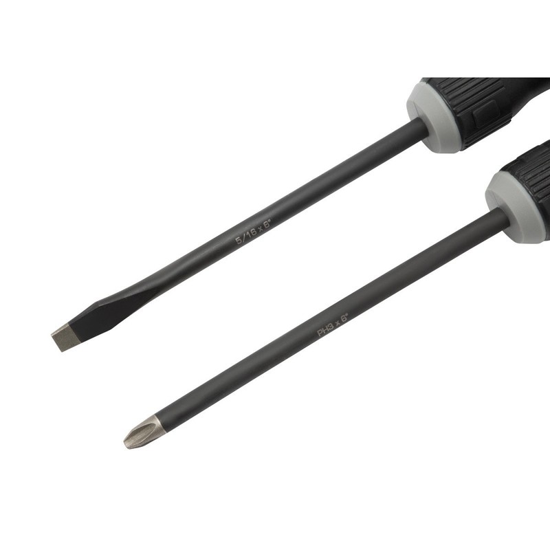 Steelman 8-Piece Diamond Tip Screwdriver Set, Variety of Slotted and