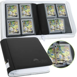 FunGuys Toploader Binder, Trading Card Binder Storage,128 4 Pocket Top Loader Pokemon Binder, Card Collection for Yugioh, MTG, TCG, Card Folders for Trading Cards