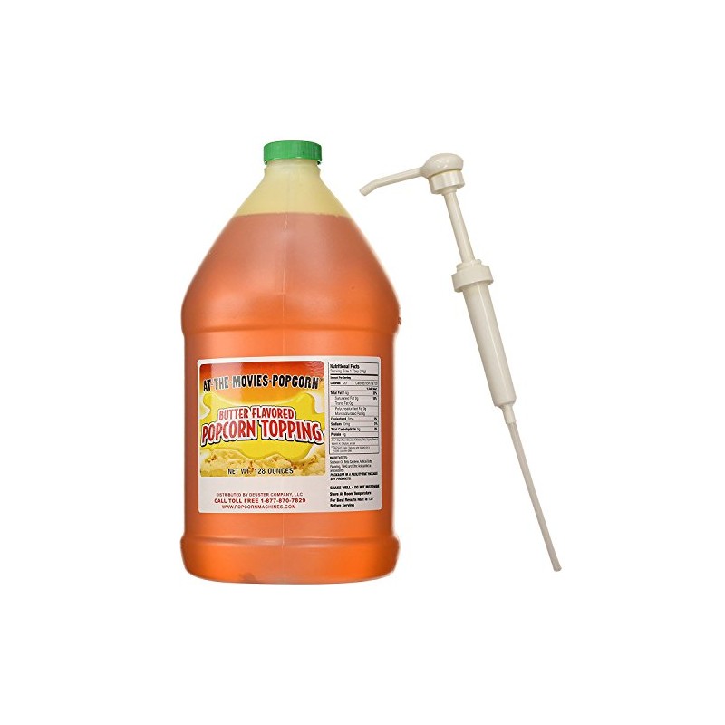 Buttery Flavor Popcorn Topping (Gallon w/Pump)