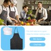 NAYAGOGO 2 PCS Apron and Chef Hat Set, White Chef