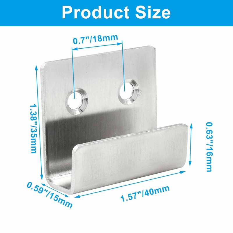 Bivethoi 10 Pcs Tile Display Wall Hanger, Stainless Steel Wall