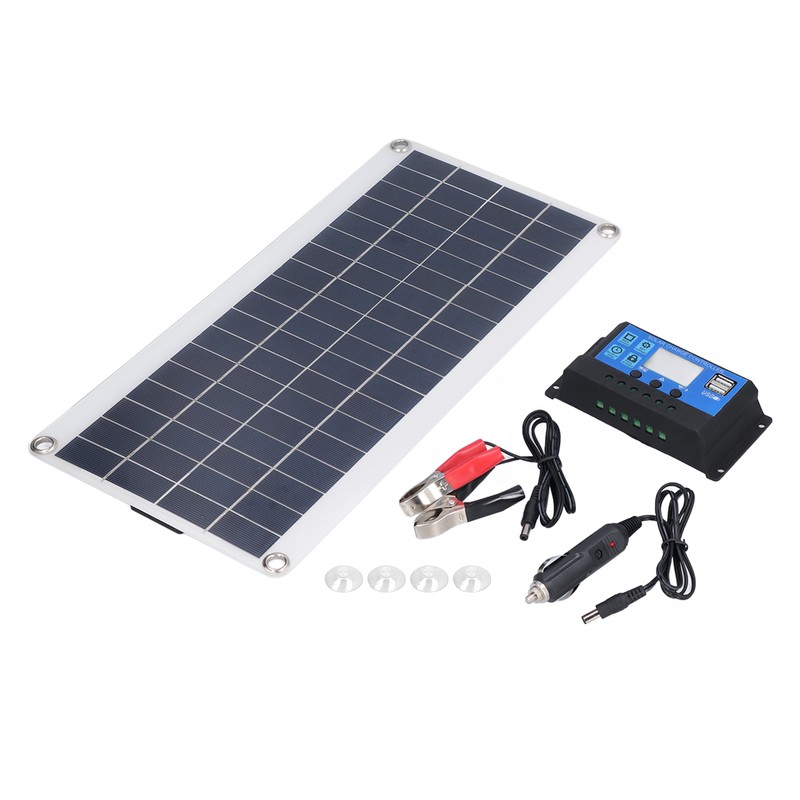 8W Monocrystalline Silicon Solar Panels with 10A Controller Portable Solar