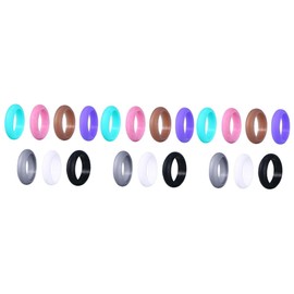 BESPORTBLE 21 Pcs Weddings Rings for Women Wedding Set Rings for Women Long Lasting Rings Ergonomic Design Rings Women’s Rings Couples Rings Rubber Wedding Bands Womens Wedding Bands Sports
