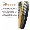 Altesse Antistatic Horn Comb with Smooth Rounded Teeth Handmade in