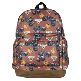 Monster Jam Backpack JCB DIGatron Big Truck Dig It Kids School Book Travel Daypack Bag