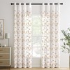 MIULEE Voile Curtains with Eyelets, Panel Curtain for Home, Living