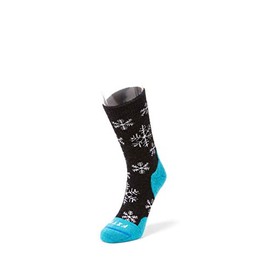 FITS Medium Hiker – Crew: Hiking Socks for Camping, Trails, Trekking, Fishing, Hunting, and Outdoors, Charcoal/Scuba, L