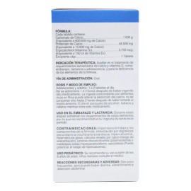 Calcio Vitamina D 60 Tabletas Caltrón 600 D Salud Natural Sabor Sin sabor                                                                             