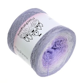 Bobbel Colour Gradient Yarn, Wallflowers, 4-Ply or 3-Ply Fairy Tale Yarn, Knitted Crochet Yarn (Steel Outer, 200 g/1000 m - 3 Thread)