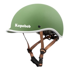 Kopobob Kids Bike Helmet with Integrated Low Visor Bike Helmet for Kids Boys and Girls Kids Helmet BMX Helmet Skateboard Helmet for Years 5+ (51-57cm)
