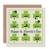 Wee Blue Coo Funny St Patrick's Day Card - Moustache