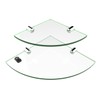 Expression Products Multi pack Acrylic Corner Shelves - 2 shelves