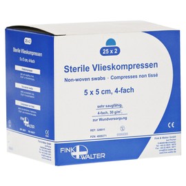Non-Woven Dressings 5 x 5 cm Sterile 4-Ply