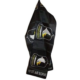 K's Novelties 101st Army Airborne Eagle Lightweight Flag Printed Knitted Style Scarf 8"x60"