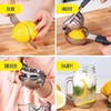 Stainless Steel Lemon Squeezer Press - No Seeds, Pro-Grade, Effortlessly