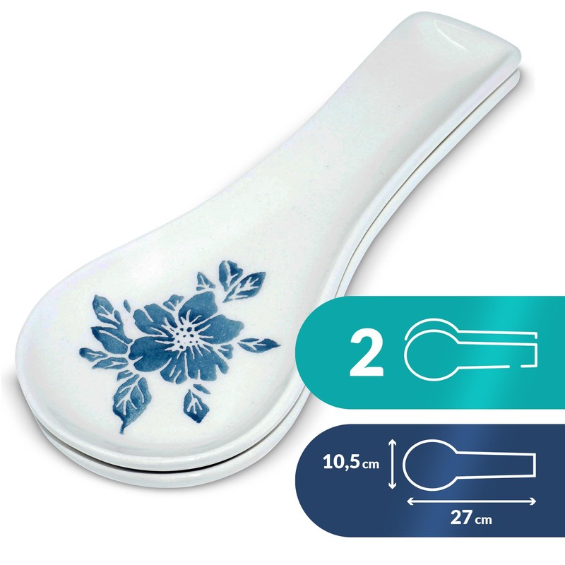 Lashuma 2 x Cooking Spoon Rests 27 x 10 cm