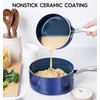 MICHELANGELO Sauce Pan with Lid, Ceramic Saucepan Set, 1.5Qt &