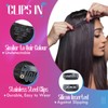 Elailite Afro Clip-In Real Hair Extensions for Complete Hair Extensions,
