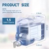 Funnymoom 2 Pack 1.5 Gallon Fridge Water Dispensers Bottle with