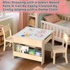 bbgroundgrm 4-in-1 Kids Wooden Activity Desk & Chair Set –