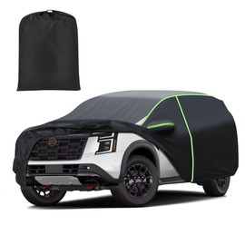 Mixsuper Liner Car Cover for Nissan Armada 2004-2026, 7 Layers Waterproof Car Cover Accessories for Armada with Zipper Door, Windproof Straps, Reflective Strips, Anti-UV, All Weather