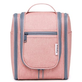 Travel Hanging Toiletry Wash Bag Makeup Cosmetic Organizer for Women (Pink (Medium))