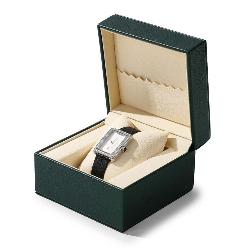 Oirlv H17308 Watch Case, PU Leather, Mini Portable, Watch Storage