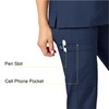 WonderWink WonderWORK Women’s Convertible Slim Leg Pant — Navy, Small