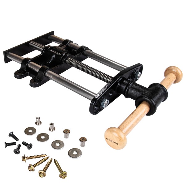 O'SKOOL 9 Inch Quick Release Workbench Front Vise for Woodworking,