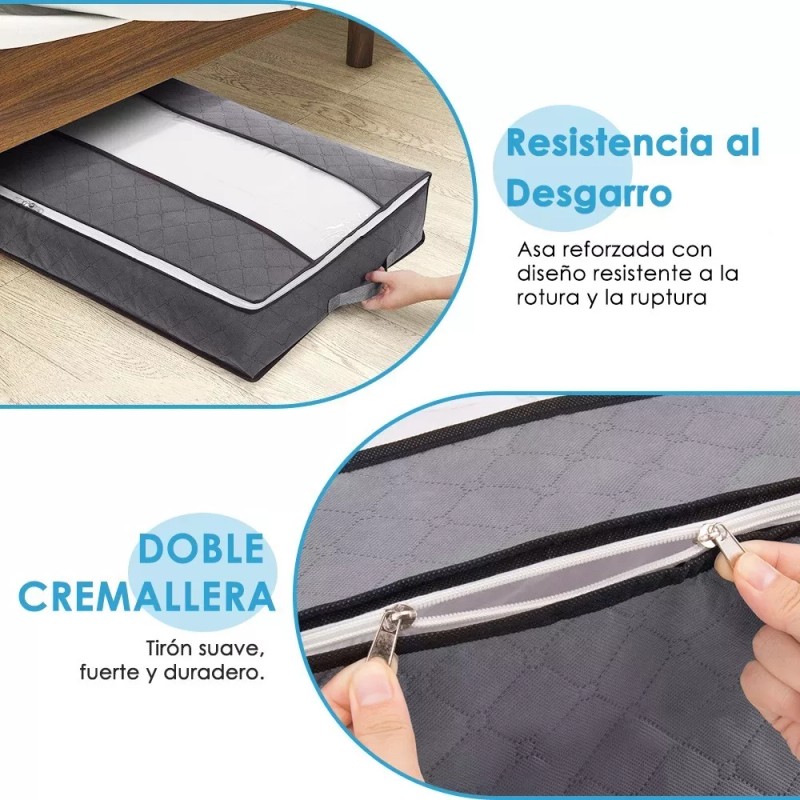 Bolsa De Almacenamiento Guardar Para Edredón Ropa Caja 2pzs