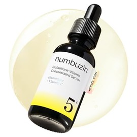 NUMBUZIN - Sérum Facial No. 5+ Glutatión Vitamina C y Niacinamida 30ml - Suero Coreano Anti Manchas, Hiperpigmentación, Marcas de Acné y Luminosidad