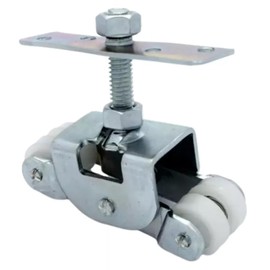 Juego de 4 Carretillas Rueda Nylon Para Riel TT, Mecanismo Corredizo Para Puerta, Capacidad de Carga 30 kg, Rodamiento de Acero Galvanizado con Rueda de Nylon para Puertas Corredizas, Incluye 4 Carros