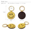 [Standard Factory] Smile Key Chain Key Ring Synthetic Leather, light
