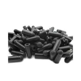 Black Silicone Vacuum Caps 1/8" (3.2mm) - Silicone Vacuum Cap Silicone Blanking Cap Tubing Caps - Black High Temp Silicone Cap High Temp Vacuum Caps (25)