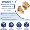 B-0230-K Brass Wall Mount Faucet Installation Kit for T&S B-0230