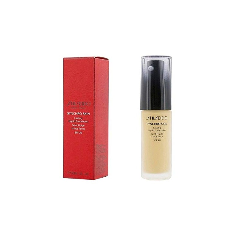 Shiseido Synchro Skin Lasting Liquid Foundation SPF 20 – Gloden 3 30 ml