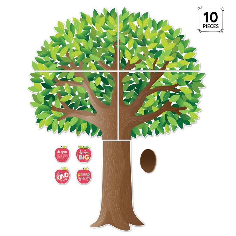 CTP Apple Time Jumbo Tree Bulletin Board Set - Classroom,
