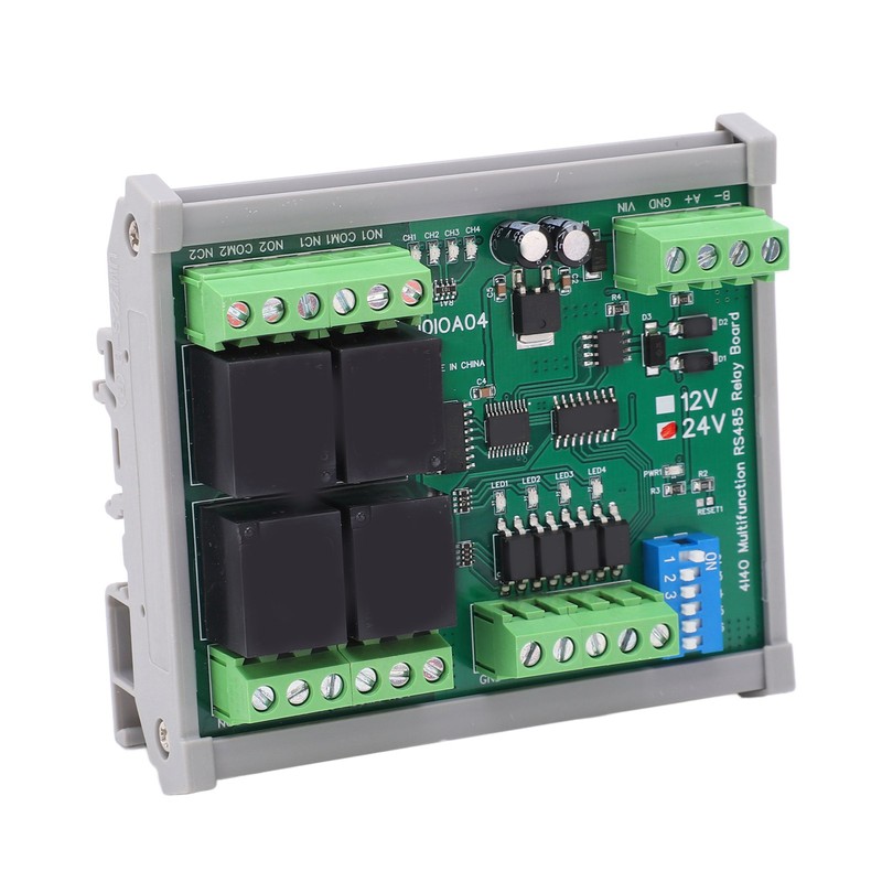 RS485 Relay Module 4 Channel RTU PCB Board with Housing