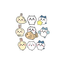 Chikawas 9 mini Stickers Peeker Anime Manga Decal Stickers, Ideal for Cars, Laptop, Skateboard, Wall Décor, UV Resistant 2'' x 2.5''