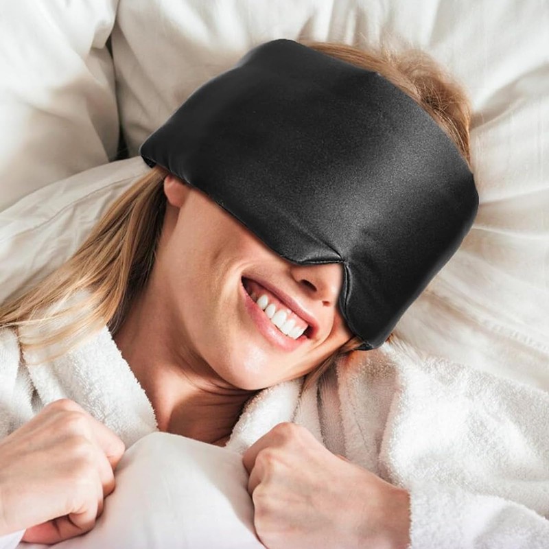 ZYEKIU Men's Sleeping Mask for Side Sleepers, Eye Mask, Breathable