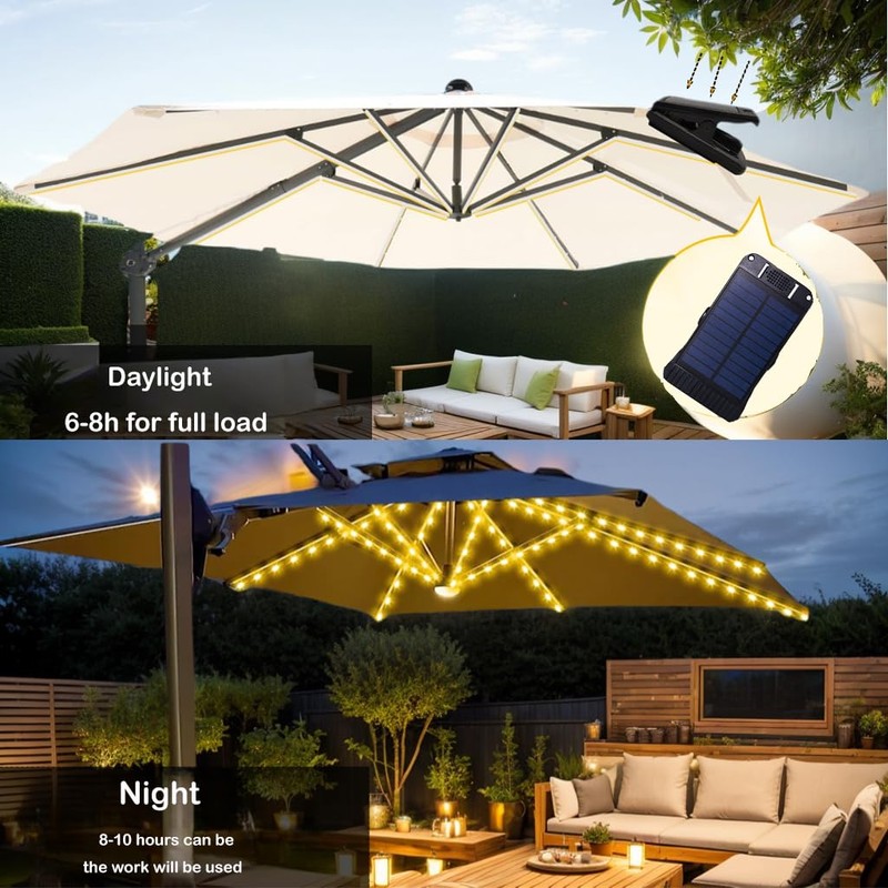 Hqynss Motion Sensor Solar Clip Lamp | Waterproof, Energy-Efficient Outdoor