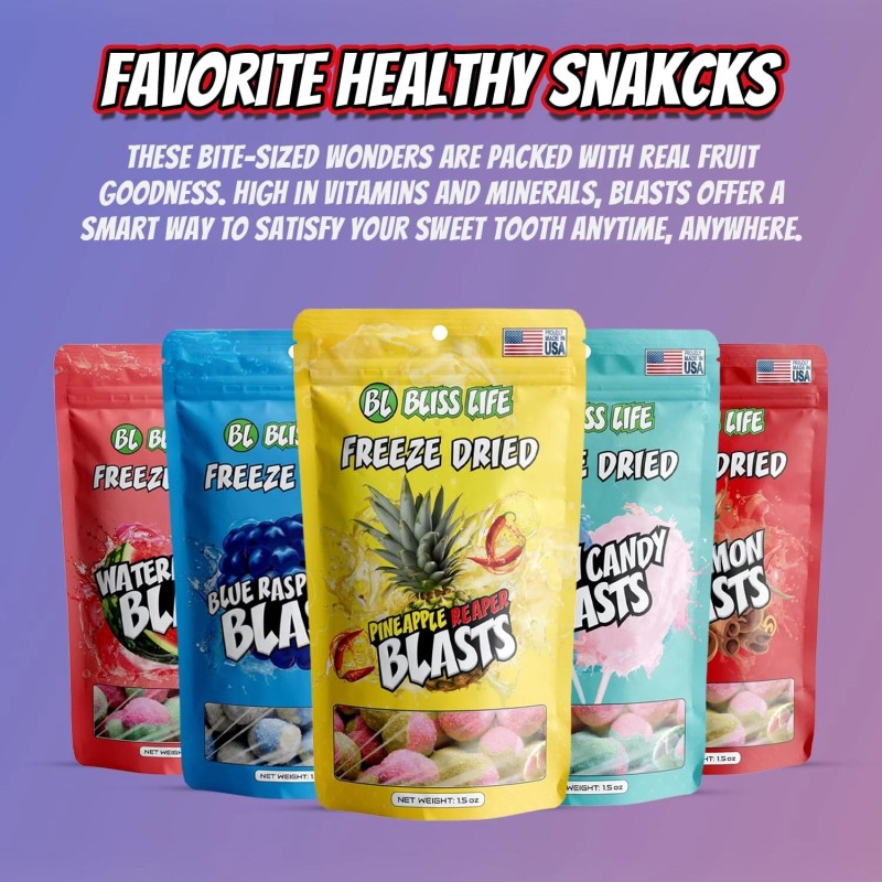 Bliss Life Watermelon Freeze Dried TikTok Candy ASMR Spicy Snack