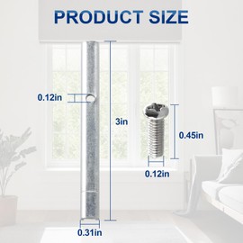 H 3758 Spiral Balance Pivot Bar for Tilt Window, 5/8 in., Zinc Plated Finish - Set of 4