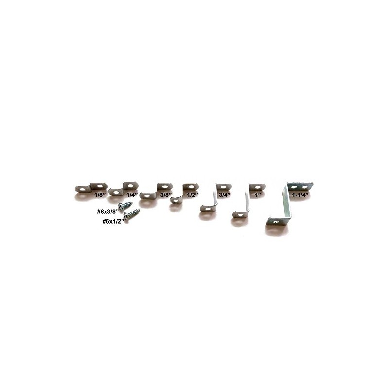 3/8 Depth --- Offset Mounting Canvas Z Clips For Picture