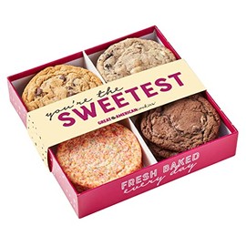 Great American Cookies "You're The Sweetest" Gift Box Assortment - 12 Freshly Baked, Gourmet Wrapped Cookies