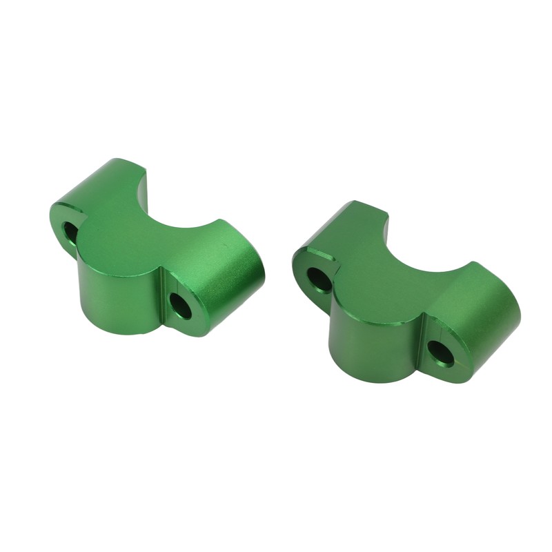 Pair Motorcycle Handlebar Clamp Riser 30mm Height CNC Aluminum Alloy
