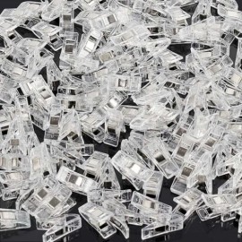 Lip Care Product, MLSTORE Clear Mini Office Clip 150 Count Multi-Purpose Clip for daily makeup and personal care, portable beauty accessory, Korean Import, and
