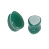 Decentraland 2 Pcs Stone Ear Gauges Green Earrings Teardrop Shape